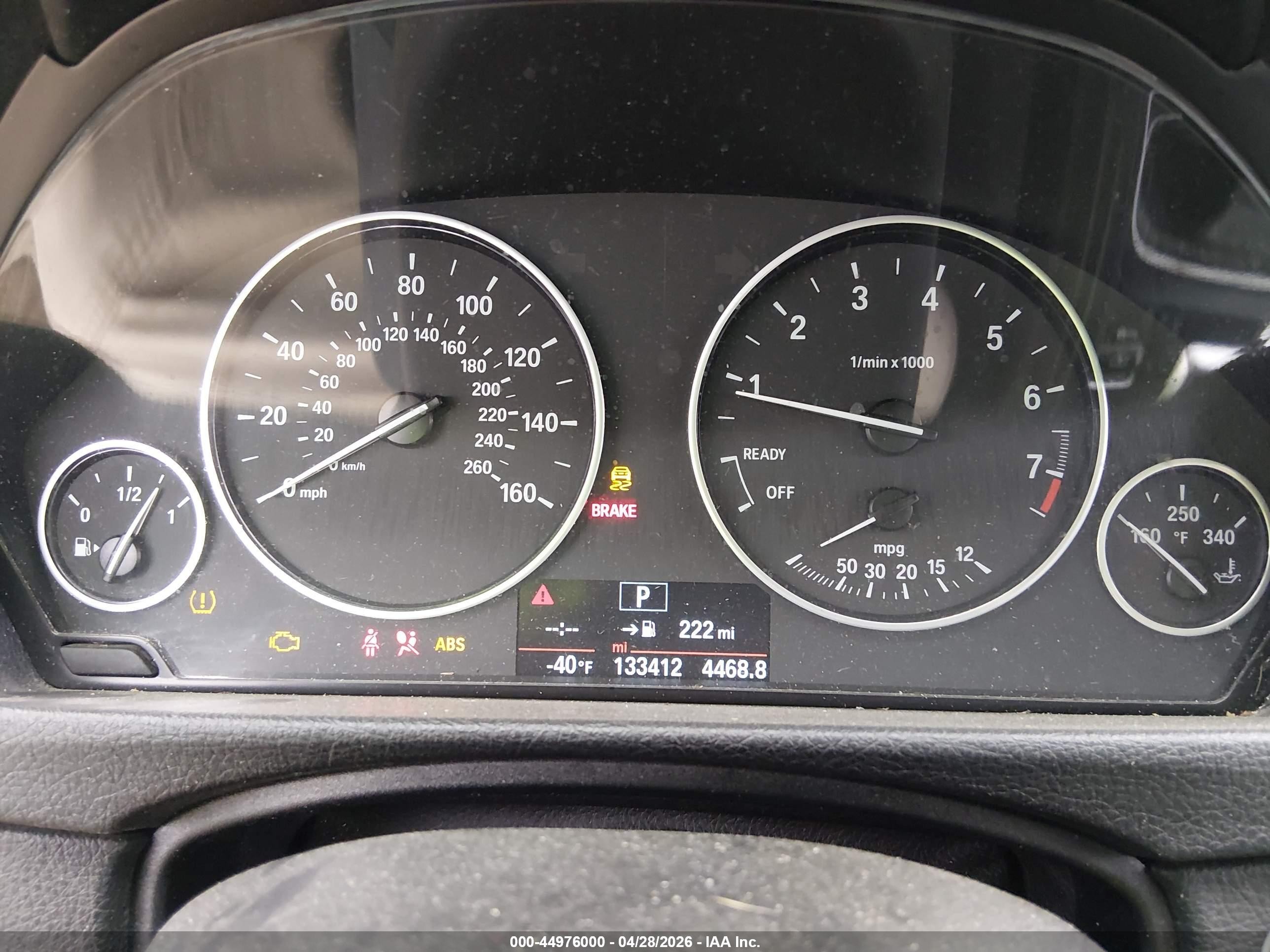 2015 BMW 328I VIN: WBA3A5G59FNP35285 Lot: 44976000